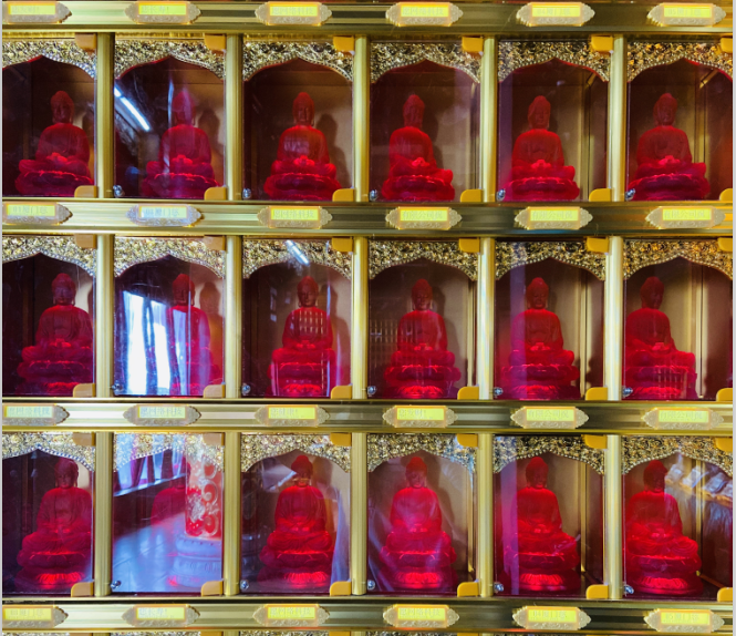 醴陵青云禪寺萬佛墻施工記：師父好評，是我們前行的動力，功德無量！